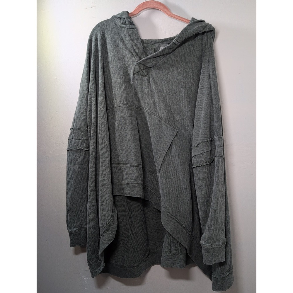 MONO B LONG SLEEVE PULLOVER HOODED OVERSIZED HOODED SIZE M/L